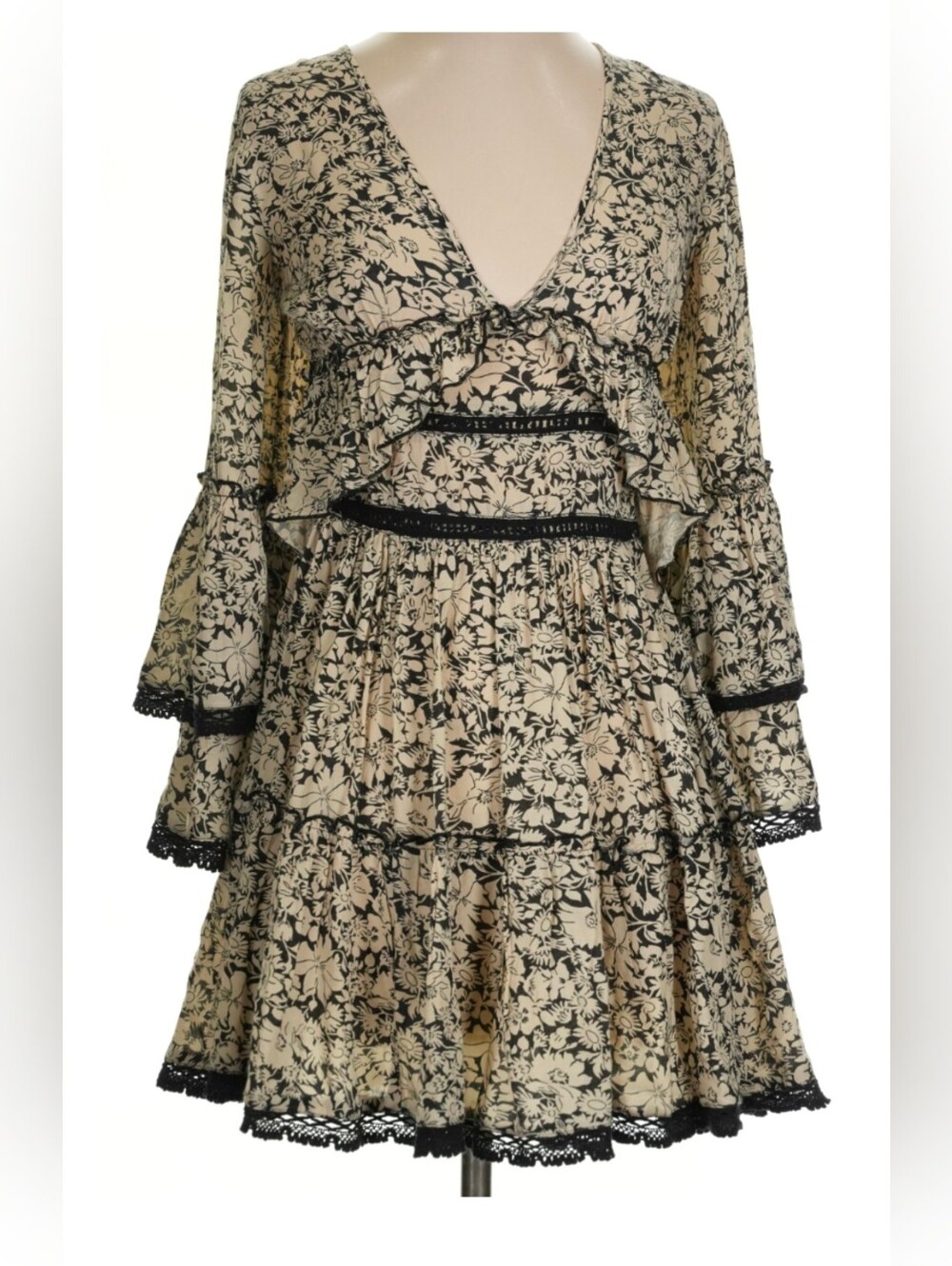 Free People Bell Sleeve Layered Dress